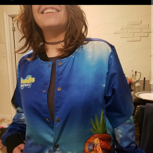 Spongebob Squarepants Baseball Style Oddity Jacket - Picture 8 of 11